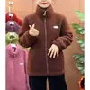 Nueva Chaqueta de Polar Otoño e Invierno para Mamá, Ropa para Mujeres de Mediana Edad y Mayores, Polar Engrosado, Abrigo de Algodón Cálido y Holgado