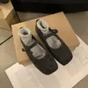 Zapatos de felpa Mary Jane retro para mujer, nuevo modelo otoño 2026, mocasines planos para exteriores, zapatos de invierno cálidos