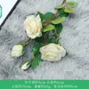 23 capullos de rosa artificiales, flores artificiales de pie para sala de estar, flores de seda para decoración de hotel, arreglo floral de ramo artificial