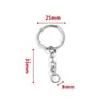 Llavero de Acero Inoxidable, Colgante de Llavero Engrosado y Endurecido, Accesorios para Llaveros DIY Hechos a Mano