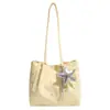 Bolso Tote Casual Versátil con Forma de Estrella para Debajo del Brazo para Mujer 2026 Nuevo Estilo Diario Moda Plisada Bolso de Mano para Viajar