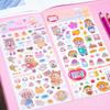 Pegatinas de dibujos animados de cristal YT-EA DIY, decoración de cuenta de mano tridimensional, lindo diario de epoxi transparente para niños, día de Año Nuevo