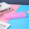 Estuche de Plástico para Lápices, Caja Sencilla para Empaquetar Papelería, Estuche de Doble Compartimento Esmerilado, Organización y Almacenamiento de Escritorio para Estudiantes