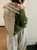Bufanda chal triangular de mezcla de lana al por mayor transfronterizo para mujer, otoño e invierno, cálido y versátil, se puede usar como chal o bufanda tejida