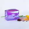 Bolsa de Maquillaje Colorida de TPU Personalizada por el Fabricante, Bolsa de Almacenamiento de Viaje Transparente de Moda, Impermeable Estilo Coreano