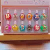 Traje de esmalte de uñas de dibujos animados esmalte de uñas para despegar niña cinco venenos insípido guardería compartir esmalte de uñas al por mayor