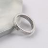 Anillo Doble T sin Taladro Anillo Curvo de Tres Diamantes Oro Rosa Anillo de Diamante Azul Fábrica de Productos Afilados de Comercio Exterior Generación de Cabello Liso