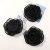 Deseo Puro Coreano Super Hada Borde Quemado Estéreo Malla Camelia DIY Accesorios para Collar Accesorios para Ropa Joyería al por Mayor
