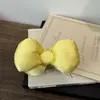 Pinza de plátano Miffy de conejo linda y versátil estilo coreano para toda la parte posterior de la cabeza, nuevo pasador de felpa de alta gama para niñas