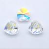 Aojing Shijia Element Crystal 5742 Furo Horizontal Cor Coração de Pêssego Branco Prata Champanhe DIY Pulseira Colar Acessórios de Joalheria