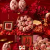 Pegatinas de palabras felices, diseño de mesa de compromiso, pegatinas de huevos, artículos de boda, boda china, dote de la novia, pegatinas de huevos felices