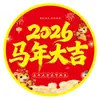 2026 Ano do Cavalo Boa Sorte Pendente de Teto Grande Faixa Loja de Roupas Feliz Ano Novo Nova Decoração Cartaz Publicidade