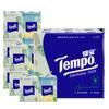 Papel Pañuelo Debao 12 Paquetes 4 Capas Paquete Pequeño Servilletas de Papel Tisú con Estampado de Madera de Fruta Verde Abeto Papel Facial Papel Higiénico