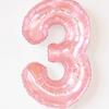 Globos de gelatina de cristal rosa de 32 pulgadas con números para decoración de fiestas de cumpleaños de niñas y niños, sesión de fotos al aire libre.