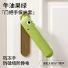 Traje de protección para manija de puerta de silicona silencioso anti-pellizco para mano habitación puerta baño manija de puerta engrosado anti-colisión traje de pared