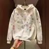 Moletom Casual de Alta Qualidade Tie-Dye para Outono e Inverno, Marca Tendência Fashion com Estampa de Espuma, Blusa de Outono e Inverno para Homens