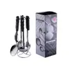Utensilios de Cocina de Acero Inoxidable de Alta Gama Espátula y Cuchara Juego Completo Cuchara Doméstica Colador Espátula de Cocina Espesa Juego de Cucharas