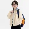 Chaqueta para Niños 2026 Primavera/Otoño Nueva Prenda Superior con Cremallera para Niños Moda Cardigan Chaqueta de Solapa para Exteriores para Niños Mediana/Grande