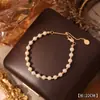 Pulsera Redonda de Perlas Brillantes Popular de Ani Beni para Mujer, Gama Alta, Versátil, Lujo Accesible, Pulsera Estilo Chino