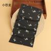 Bufanda de algodón con cuello para bebé, de una sola capa, cálida y variable, con estampado de dibujos animados para otoño e invierno, para niños y niñas.