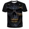 Camiseta para Niño Caballero Calavera de Llama Impresa en 3D Moda Halloween