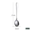 Cuchara de acero inoxidable 1010, tenedor para café, postre, cuchara de mango largo, para uso doméstico, comida occidental, hotel, restaurante, cuchara coreana engrosada