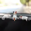 Decoración de Tablero de Coche Mini Gato Gato Perezoso Decoración de Pantalla Muñeco Acostado en Espejo Retrovisor Adorno para Coche