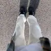 Calça Jeans Branca Reta Masculina Primavera e Verão Micro-cleanfit Estilo Americano High Street Slim Look Calça de Perna Longa