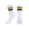 Calcetines arcoíris Calcetines de media caña para mujer otoño e invierno color sólido calcetines para hombre y mujer calcetines deportivos a rayas calcetines blancos modernos ins