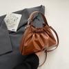 Bolso de Mujer, Bolso de Mujer, Bolso Balde Plisado a la Moda, Bolso de Hombro Casual Simple Nuevo de Invierno para Mujer, Bolso de Mujer Estilo Coreano
