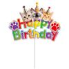 Novo Gato Decoração Da Festa De Aniversário Bandeira terno Pet Cat Tema Decoração Cartão De Aniversário Bolo Plug-in