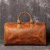 Bolso retro europeo y americano para hombre, de piel de caballo loco, bolso de viaje portátil para hombre, bolso bandolera de lona para mujer, bolso de ordenador de piel auténtica.