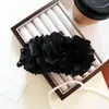 Pinza para el pelo estilo Yi Mengling Flor de Rosa Borgoña Atmosférica Pinza para el pelo con Plátano Pinza grande para el pelo Estilo Vacaciones Accesorio para el pelo Estilo Playa