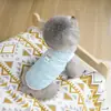 Chaleco de Ropa para Mascotas para Gatos y Perros: Teddy, Bichón, Schnauzer, Pomerania, Bulldog Francés - Chaleco Rayado Fino de Malla - 25