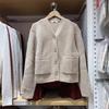 Cárdigan de Punto Suave para Hombres y Mujeres Japoneses Camisa para Aire Acondicionado Chaqueta Suéter de Cuello en V 451724 453031