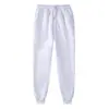 Pantalones deportivos casuales nuevos de talla grande para primavera y otoño europeos y americanos, forrados de forro polar, engrosados, corte ajustado, casuales, a la moda, modernos para hombre
