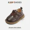 Zapatos de cuero para bebé con suela blanda, zapatos individuales para niño, zapatos versátiles de estilo británico para niña, zapatos de caminar elegantes y sencillos para niño pequeño antideslizantes