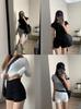 Shorts de Yoga Ajustados de Secado Rápido para Mujer Talla Grande Verano Pantalones Cortos Americanos Deportivos para Correr al Aire Libre de Alta Elasticidad Fitness de Tres Puntos