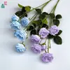 6 Rosas de Melocotón, Rosas de Rama Única Rizadas, Arreglo Floral Guía de Camino de Boda, Decoración de Hotel, Hogar de Estilo de Lujo Accesible, Materiales Florales Transfronterizos