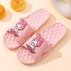 Pantuflas Sanrio para mujer con dibujos animados, antideslizantes, para el hogar, para el baño, lindas pantuflas para mujer
