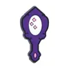 Decorações de tamanco com tema roxo, cogumelos de desenho animado, borboletas, flores, acessórios de sapato DIY, fivelas de sapato de borracha macia em PVC, exclusivamente para vendas transfronteiriças