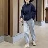 22859 Da Ai Mei Yi Yuan 2026 Outono/Inverno Nova Moda Moletom Solto com Capuz Calças de Moletom Casuais Emagrecimento Roupas Femininas