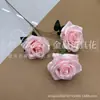 Flor Artificial com 3 Cabeças de Rosa de Diamante para Decoração Suave de Fundo de Salão de Casamento, Flor de Mesa para Hotel e Casa para o Dia dos Namorados