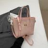 Bolsa Bucket Color-Blocking Tendência 2026 Nova Coleção Primavera Moda Coreana Bolsa de Ombro com Toque de Luxo e Design Cruzado Único