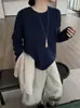 26 Nova Coleção de Outono: Blusa de tricô básica de cor sólida estilo coreano com gola redonda e mangas compridas, versátil para looks casuais e de trabalho, peça base feminina