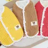 Ropa para Perros Mascotas Otoño Invierno Teddy Bichón Pomerania Ropa para Gatos Más Terciopelo Cálido Al Por Mayor 23 Chaleco de Terciopelo Dibujado