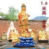 Estátua de Buda de Resina Aoyu Guanyin Bodhisattva Guanyin Adoração em Templo Nanshan Tadong Zizai Estátua de Guanyin