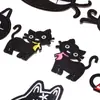 Comércio exterior homens e mulheres Bebê desenho animado patch bordado tecido pasta roupas pasta para passar adesivos traseiros Gato Branco Gato Branco Gato Preto