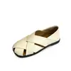Sapatilhas Femininas Trançadas Vazadas 2026 Verão Estilosas Versáteis Slip-On Mocassins Sapatos Preguiçosos Sapatos de Vovó