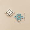Una variedad de accesorios de aleación tipo cloisonné imitación colgante azul quemado accesorios de aleación con borla horquilla antigua para manualidades corona para el cabello